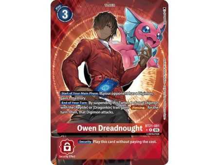 Owen Dreadnought (Alternate Art) – BT21 World Convergence | Carta DIGIMON en México