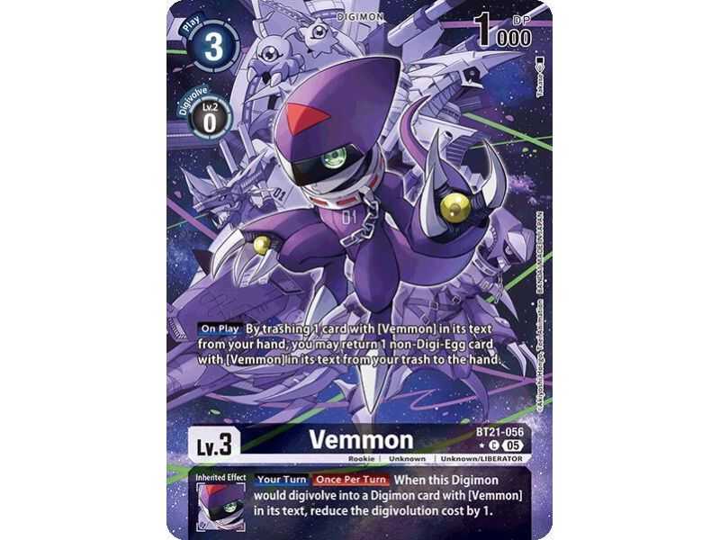Vemmon (Alternate Art) – BT21 World Convergence | Carta DIGIMON en México