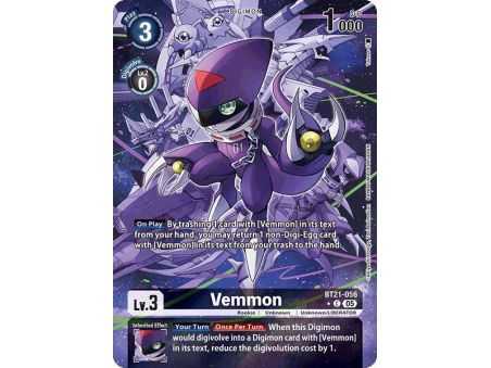 Vemmon (Alternate Art) – BT21 World Convergence | Carta DIGIMON en México