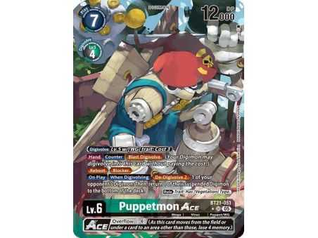 Puppetmon ACE (Alternate Art) – BT21 World Convergence | Carta DIGIMON en México