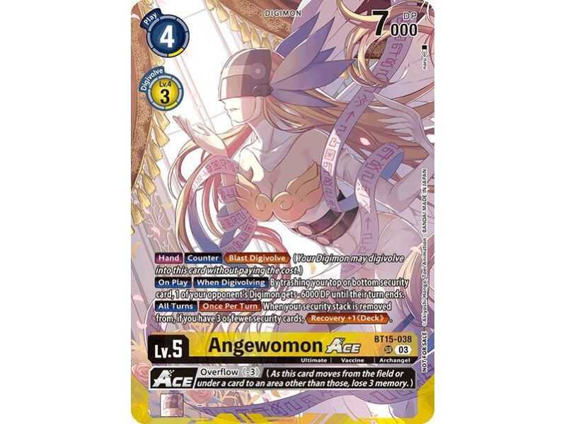 Angewomon ACE (Limited Card Pack) – BT21 World Convergence | Carta DIGIMON en México