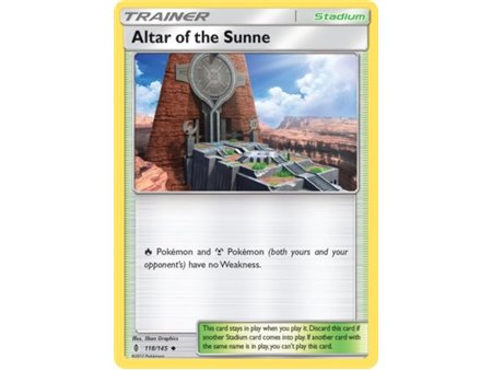 Altar of the Sunne (Uncommon/Reverse Holofoil) 