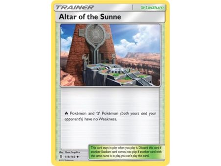 Altar of the Sunne (Uncommon/Reverse Holofoil) 