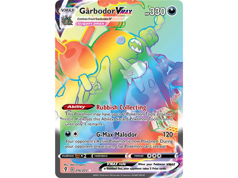Garbodor VMAX (Rainbow Secret Rare)