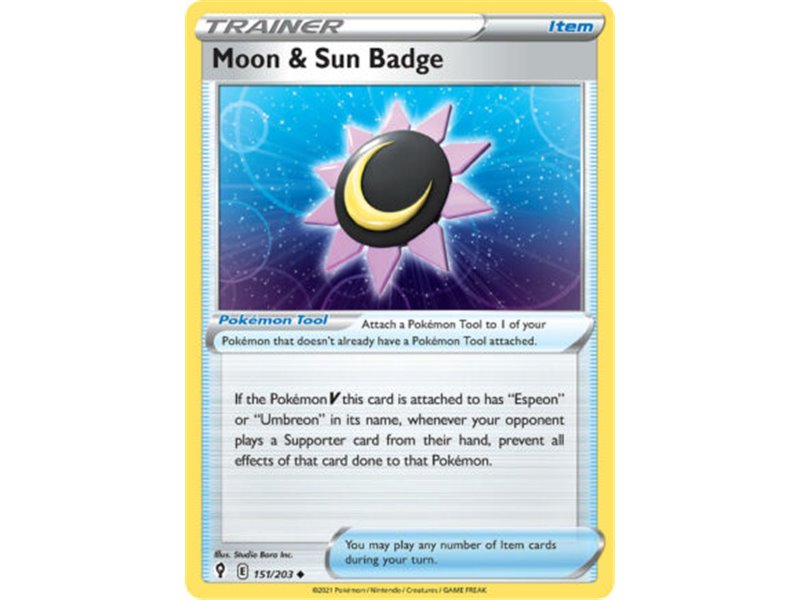 Moon & Sun Badge (Uncommon/Reverse Holofoil)
