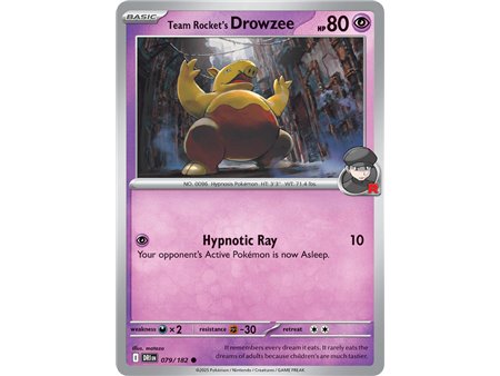Team Rocket's Drowzee (Common)