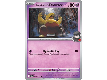 Team Rocket's Drowzee (Common)