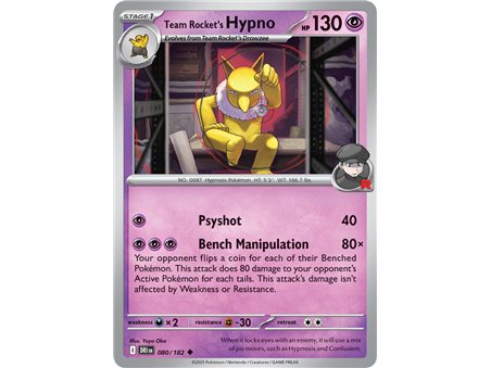 Team Rocket's Hypno (Uncommon)
