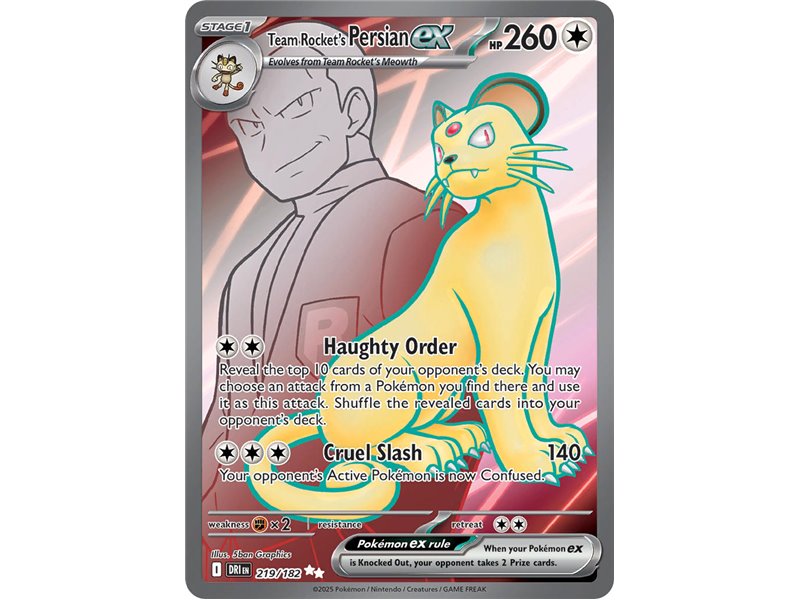 Team Rocket's Persian ex (Full Art) 