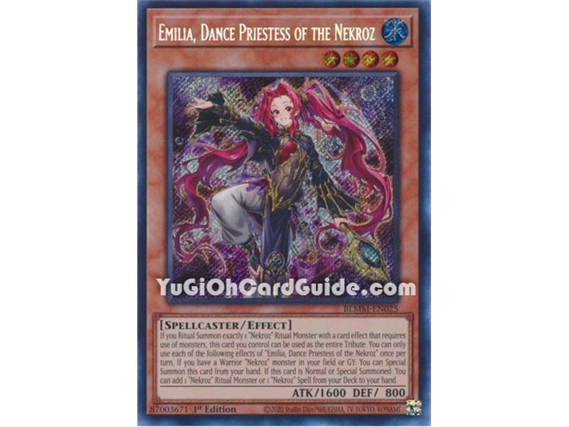 Emilia, Dance Priestess of the Nekroz (Secret Rare)