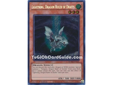 Lightning, Dragon Ruler of Drafts (Secret Rare)