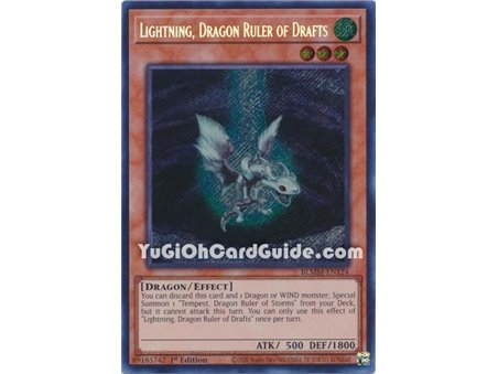 Lightning, Dragon Ruler of Drafts (Secret Rare)