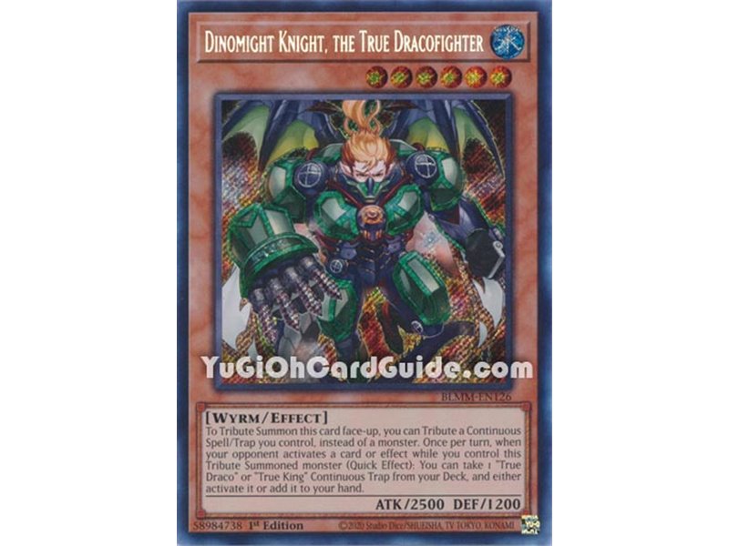 Dinomight Knight, the True Dracofighter (Secret Rare)