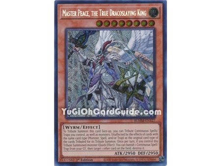 Master Peace, the True Dracoslaying King (Secret Rare)