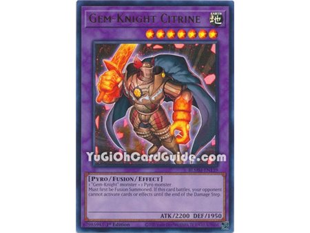 Gem-Knight Citrine (Ultra Rare)