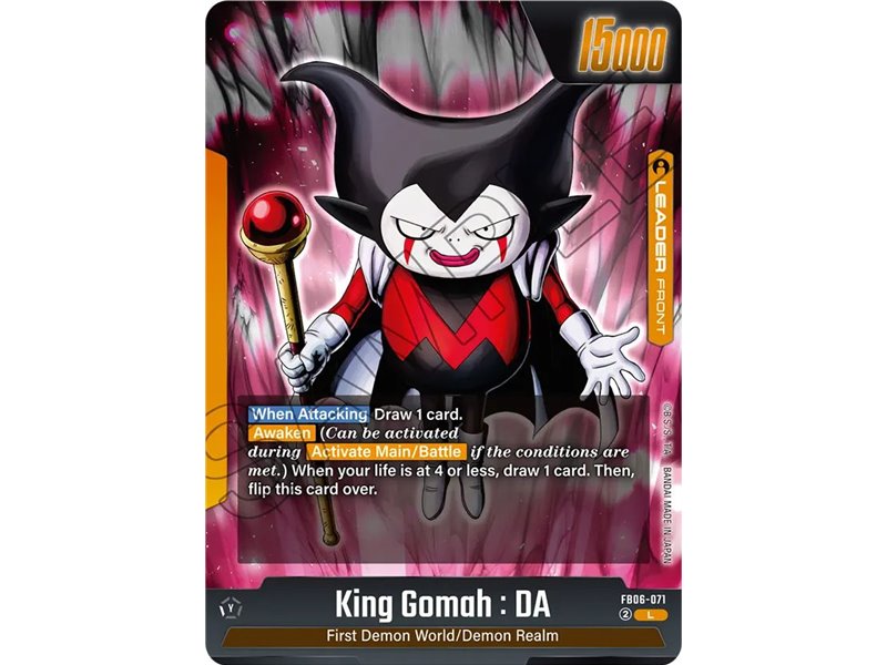 King Gomah : DA (Leader)