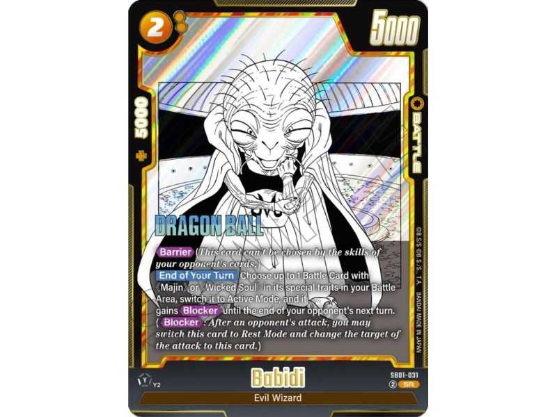 Babidi (Super Rare) – SB01 Manga Booster | Carta DRAGON BALL en México