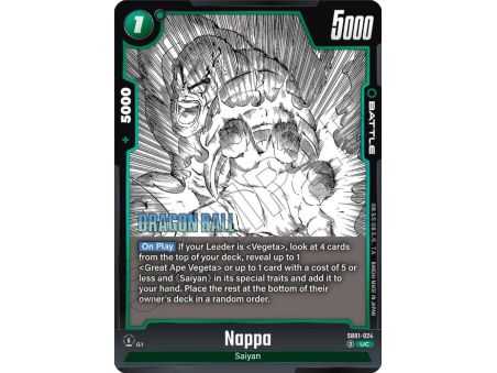 Nappa (Uncommon) – SB01 Manga Booster | Carta DRAGON BALL en México