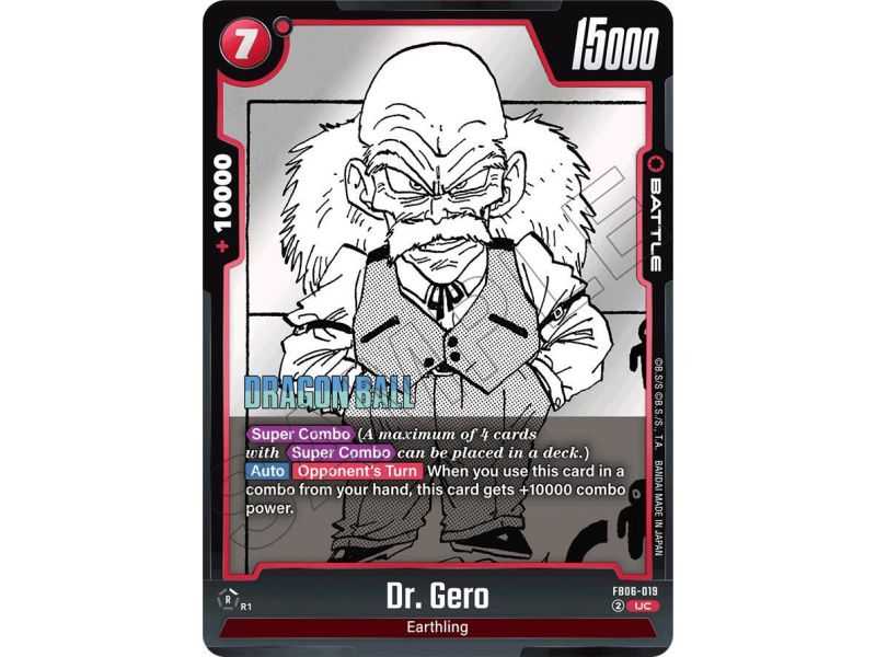 Dr. Gero (Uncommon) – SB01 Manga Booster | Carta DRAGON BALL en México