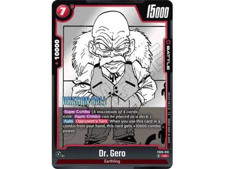 Dr. Gero (Uncommon) – SB01 Manga Booster | Carta DRAGON BALL en México