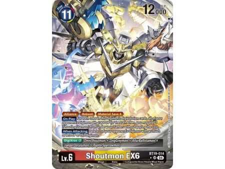 Shoutmon EX6 (Alternate Art) – BT19-20 Special Booster 2.5 | Carta DIGIMON en México