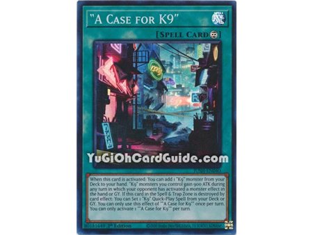 "A Case for K9" (Super Rare)