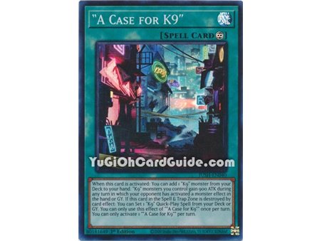 "A Case for K9" (Super Rare)