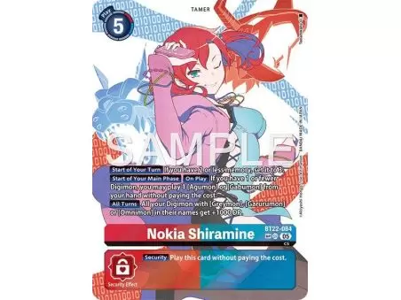 Nokia Shiramine (SP) – BT22 Cyber Eden | Carta DIGIMON en México