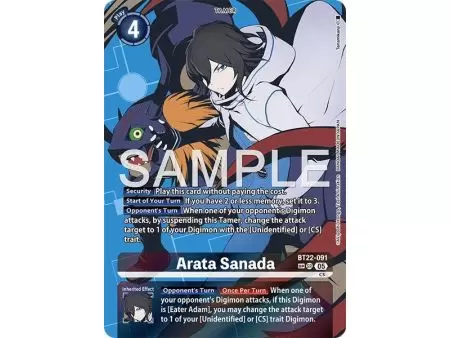 Arata Sanada (SP) – BT22 Cyber Eden | Carta DIGIMON en México