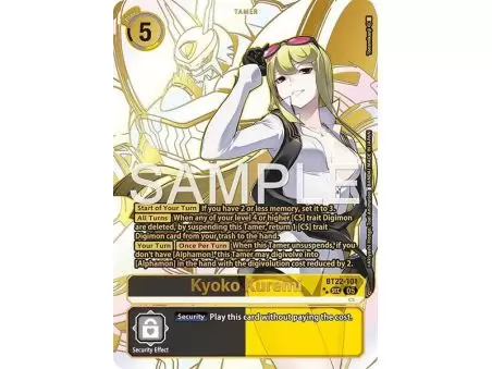 Kyoko Kuremi (Rare Pull) – BT22 Cyber Eden | Carta DIGIMON en México