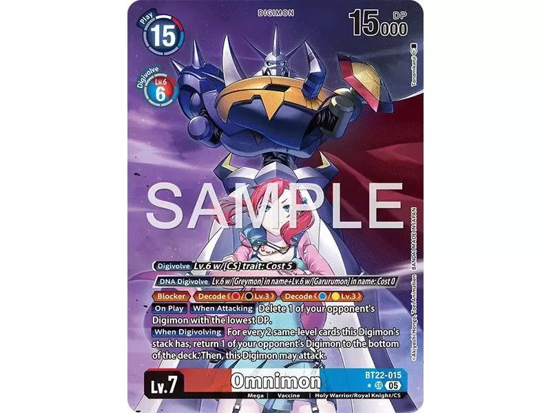 Omnimon (Alternate Art) – BT22 Cyber Eden | Carta DIGIMON en México
