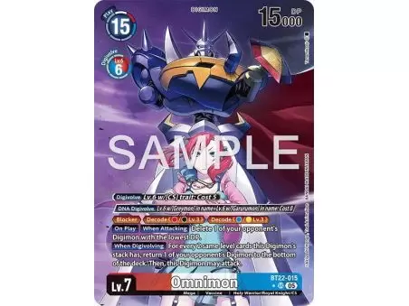 Omnimon (Alternate Art) – BT22 Cyber Eden | Carta DIGIMON en México