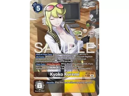 Kyoko Kuremi (Alternate Art) – BT22 Cyber Eden | Carta DIGIMON en México