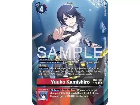 Yuuko Kamishiro (Alternate Art) – BT22 Cyber Eden | Carta DIGIMON en México