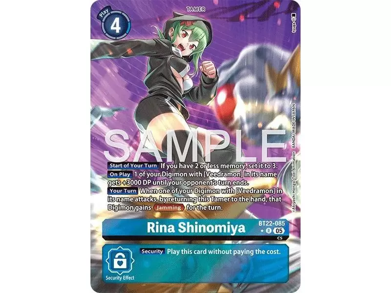 Rina Shinomiya (Alternate Art) – BT22 Cyber Eden | Carta DIGIMON en México