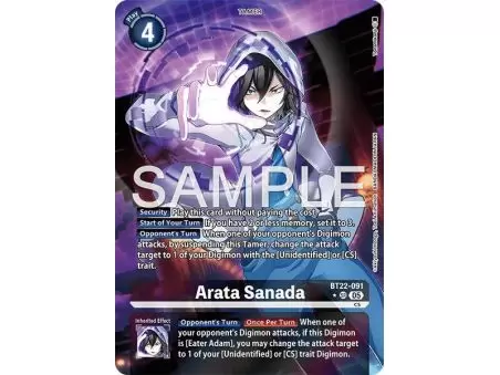 Arata Sanada (Alternate Art) – BT22 Cyber Eden | Carta DIGIMON en México