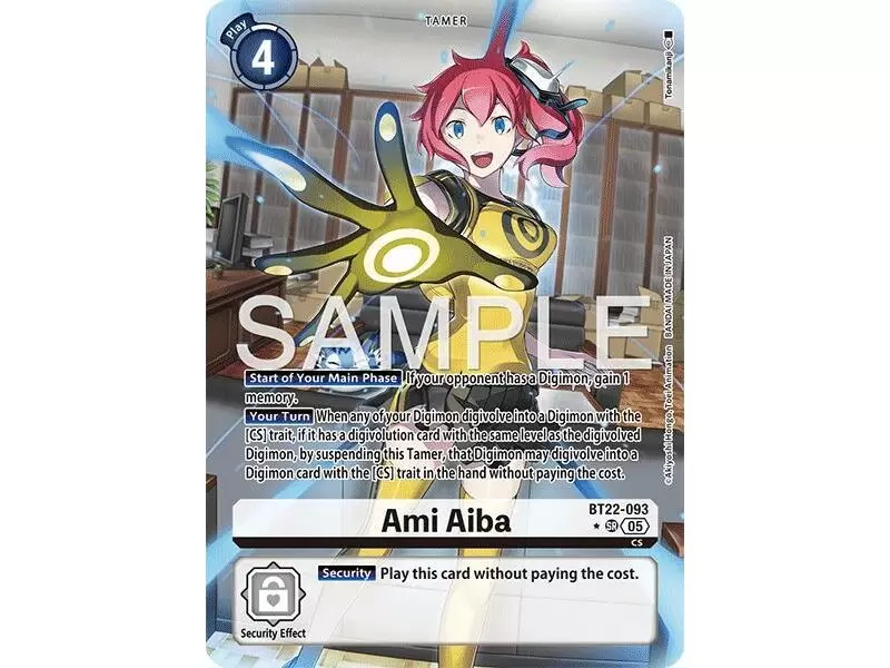 Ami Aiba (Alternate Art) – BT22 Cyber Eden | Carta DIGIMON en México
