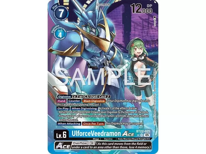 UlforceVeedramon ACE (Alternate Art) – BT22 Cyber Eden | Carta DIGIMON en México