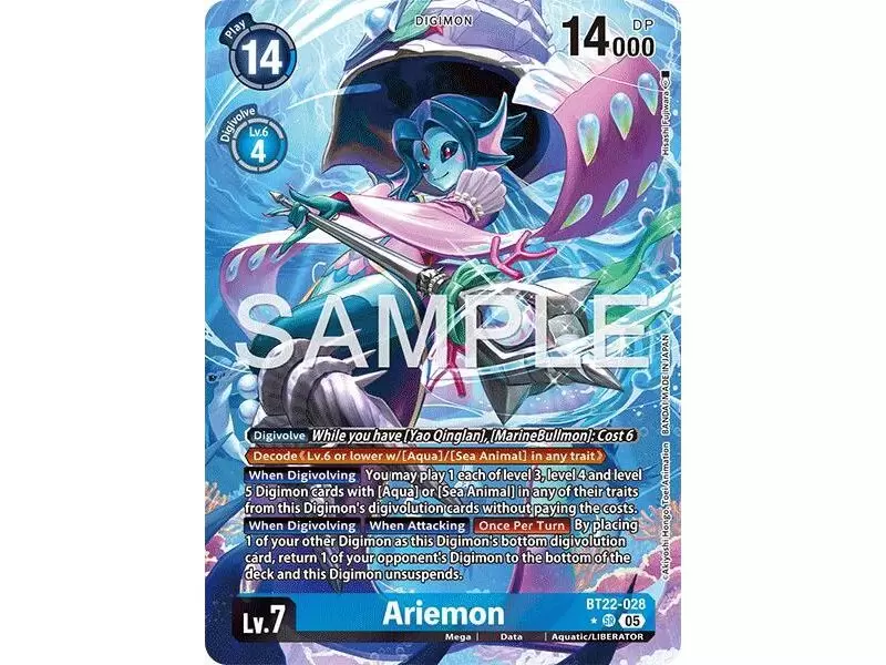 Ariemon (Alternate Art) – BT22 Cyber Eden | Carta DIGIMON en México