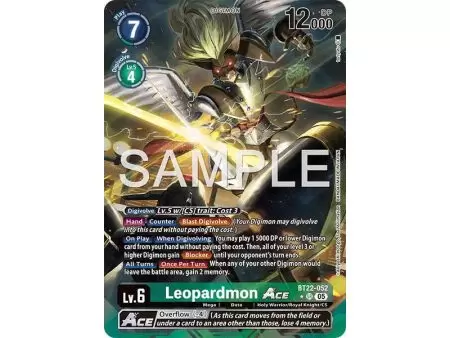 Leopardmon ACE (Alternate Art) – BT22 Cyber Eden | Carta DIGIMON en México