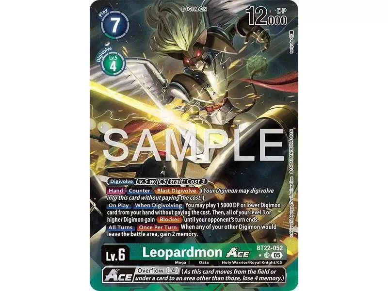 Leopardmon ACE (Alternate Art) – BT22 Cyber Eden | Carta DIGIMON en México