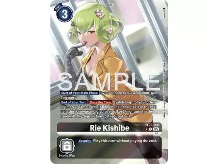 Rie Kishibe (Alternate Art) – BT22 Cyber Eden | Carta DIGIMON en México