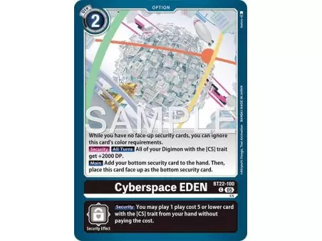 Cyberspace EDEN (Common) – BT22 Cyber Eden | Carta DIGIMON en México