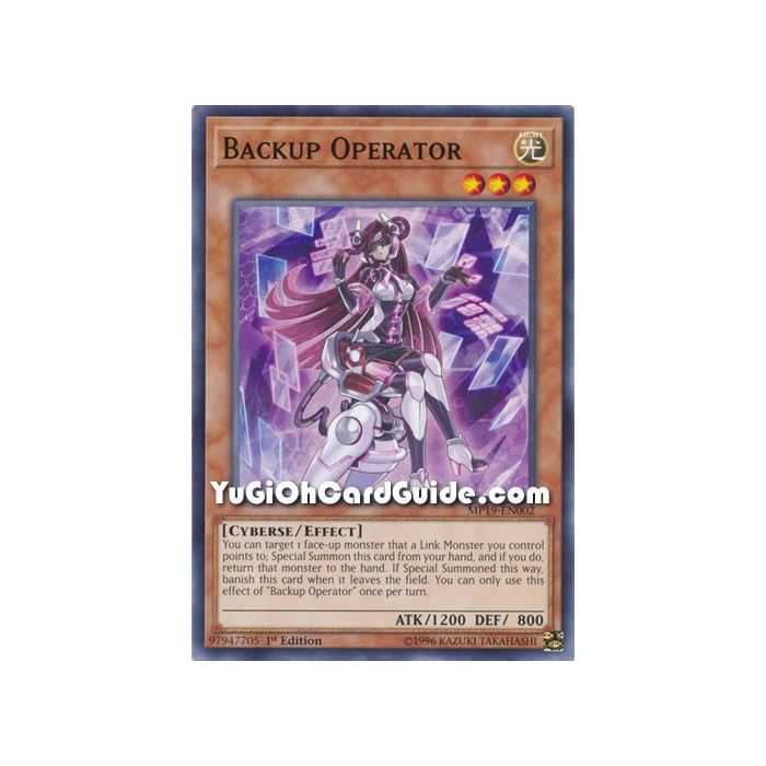 Backup Operator (Common) – 2019 Gold Sarcophagus Mega Pack | Carta YUGIOH en México