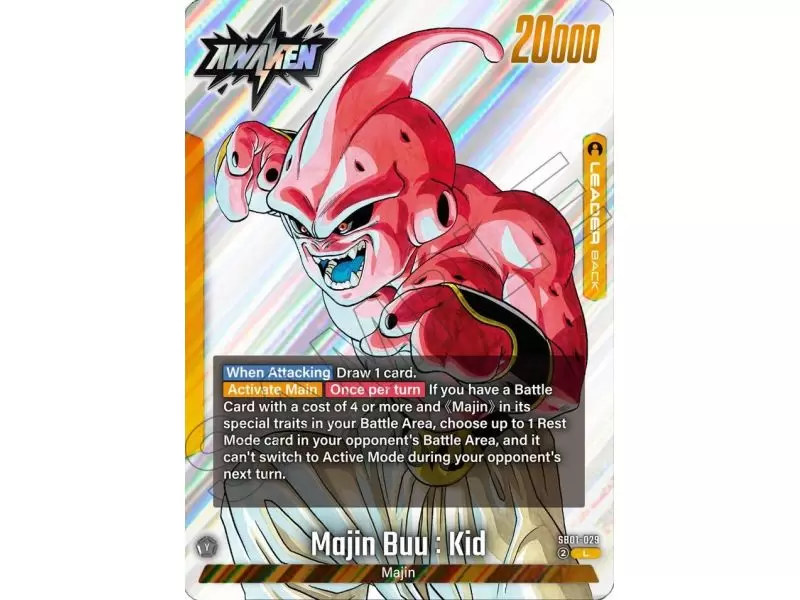 Majin Buu : Evil (Leader) – SB01 Manga Booster | Carta DRAGON BALL en México
