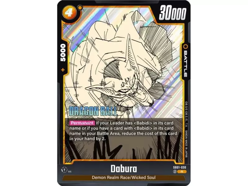 Dabura (Rare) – SB01 Manga Booster | Carta DRAGON BALL en México