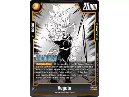 Vegeta (Common) – SB01 Manga Booster | Carta DRAGON BALL en México