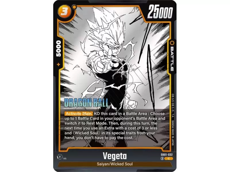 Vegeta (Common) – SB01 Manga Booster | Carta DRAGON BALL en México