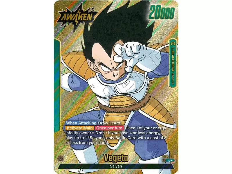 Vegeta (Leader) (Gold) – SB01 Manga Booster | Carta DRAGON BALL en México