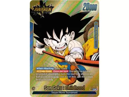 Son Goku : Childhood (Leader) (Gold) – SB01 Manga Booster | Carta DRAGON BALL en México